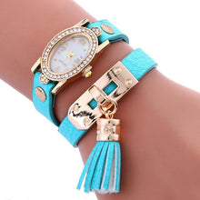 Genvivia Brand 2017 New Stylish simplicity Chimes Leather Bracelet Lady Womens Wrist Watch saphire cristal watches