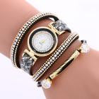 Genvivia Stylish Quartz Watch 2017 Simplicity Chimes Leather Bracelet Diamond Lady Womens montre femme WristWatch