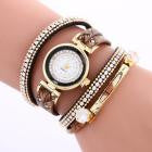 Genvivia Stylish Quartz Watch 2017 Simplicity Chimes Leather Bracelet Diamond Lady Womens montre femme WristWatch