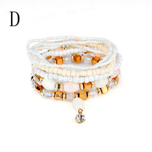 Beaded bracelet Bohemian multi-layer bracelet Fashion Women Lots Style Bracelet Bangle  Charm Cuff  Jewelry  Rhinestone