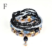 Beaded bracelet Bohemian multi-layer bracelet Fashion Women Lots Style Bracelet Bangle  Charm Cuff  Jewelry  Rhinestone
