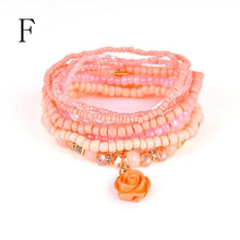 Beaded bracelet Bohemian multi-layer bracelet Fashion Women Lots Style Bracelet Bangle  Charm Cuff  Jewelry  Rhinestone