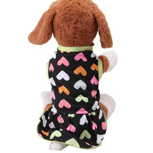 2018 New Stylish Summer Dog Clothes Plain Pink Pet Dress Skirts For Dogs  t-shirts for dogs clothing