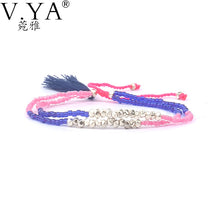 Friendship Beaded Weave Tassel Bracelet New Fashion Beach European Colorful handmade Charm Bracelets for Women Jewelry