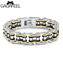 Bicycle Chain Bracelet  Trendy  Men's  Color  Stainless Steel Jewelry High Quality Cycling Bracelet  Luxury  Lucky Birthday Gift