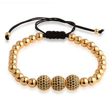 GAGAFEEL 2017 pulseras de parejas Bracelets Bangle Mens New Style Rose Gold-color Girl Beads Bracelet Accesorios para pulseras