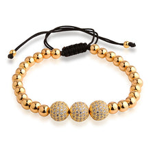GAGAFEEL 2017 pulseras de parejas Bracelets Bangle Mens New Style Rose Gold-color Girl Beads Bracelet Accesorios para pulseras