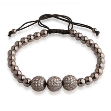 GAGAFEEL 2017 pulseras de parejas Bracelets Bangle Mens New Style Rose Gold-color Girl Beads Bracelet Accesorios para pulseras