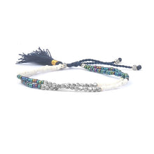 Handmade colorful tassel bracelet multilayer wrap bracelet seed beads diy bangles friendship bracelets for women christmas gift