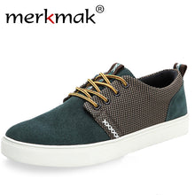 Merkmak 2017 New Fashion! Casaul Men's Stylish Comfortable Flat Shoes Lace Up Frosted hot sale loafer shoes men flat shoes LS017