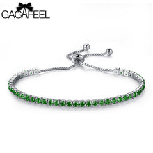 GAGAFEEL Adjustable Bracelet Women Jewelry Colorful Bracelets Watch Bangle Chain Cooper White Gold Gifts New Year