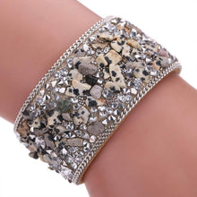 Crystal Stone Bracelets Bracelets Cowhide Bracelets Wrist Chains Black