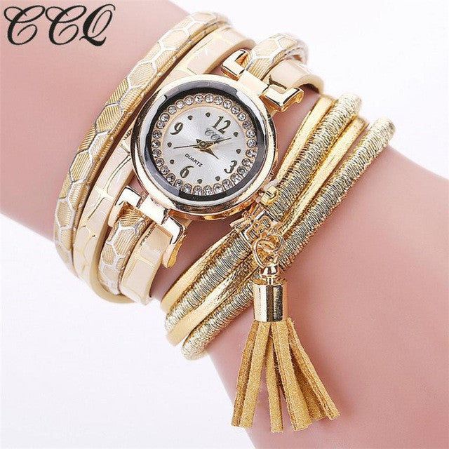 CCQ Fashion Wave Watches Women Girls Analog Colorful Quartz Wristwatch Ladies Dress Bracelet Watches reloj hombre