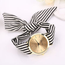 7 Colors Women's Watches Stripe Febric Cloth Quartz-Watch Bracelet Wristwatch For Women reloj mujer relogio feminino &22