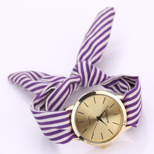 7 Colors Women's Watches Stripe Febric Cloth Quartz-Watch Bracelet Wristwatch For Women reloj mujer relogio feminino &22