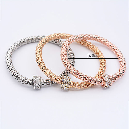 3Pcs Women Girl Charm Pendant Bracelet Fashion Multilayer Bracelet