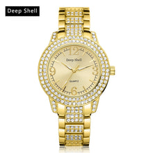 Metal Bracelet Quartz Bracelet Gold Bracelet Crystal Diamond Gold Watch