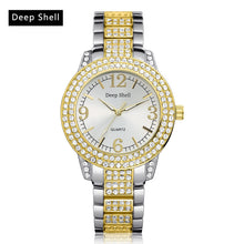 Metal Bracelet Quartz Bracelet Gold Bracelet Crystal Diamond Gold Watch