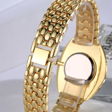 Metal Bracelet Quartz Bracelet Gold Bracelet Crystal Diamond Gold Watch