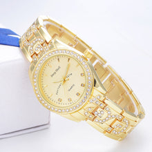 Metal Bracelet Quartz Bracelet Gold Bracelet Crystal Diamond Gold Watch