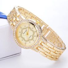 Metal Bracelet Quartz Bracelet Gold Bracelet Crystal Diamond Gold Watch