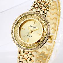 Metal Bracelet Quartz Bracelet Gold Bracelet Crystal Diamond Gold Watch