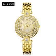 Metal Bracelet Quartz Bracelet Gold Bracelet Crystal Diamond Gold Watch