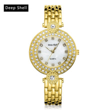 Metal Bracelet Quartz Bracelet Gold Bracelet Crystal Diamond Gold Watch
