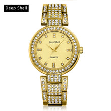 Metal Bracelet Quartz Bracelet Gold Bracelet Crystal Diamond Gold Watch