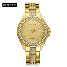 Metal Bracelet Quartz Bracelet Gold Bracelet Crystal Diamond Gold Watch