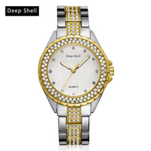 Metal Bracelet Quartz Bracelet Gold Bracelet Crystal Diamond Gold Watch