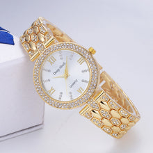 Metal Bracelet Quartz Bracelet Gold Bracelet Crystal Diamond Gold Watch