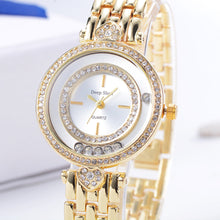 Metal Bracelet Quartz Bracelet Gold Bracelet Crystal Diamond Gold Watch