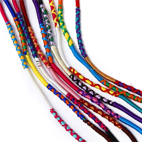 18pcs Handmade Colorful Unisex Friendship Bracelet Ankle Wrist Thread