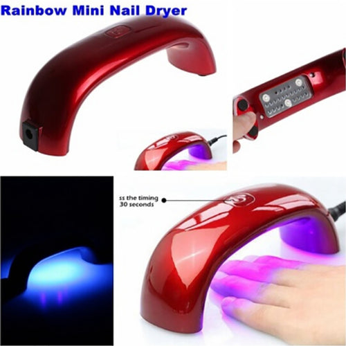 9W Women Fashion USB LED Lamp Light For Nail Dryer Nail Art Tools 8 Colors